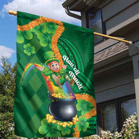 St Patrick's Day Hawaii Garden Flag Hauoli Maoli Funny Shaka Leprechaun LT14 - Polynesian Pride