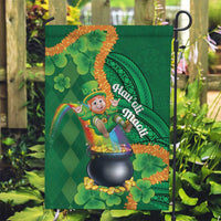 St Patrick's Day Hawaii Garden Flag Hauoli Maoli Funny Shaka Leprechaun LT14 Garden Flag Green - Polynesian Pride
