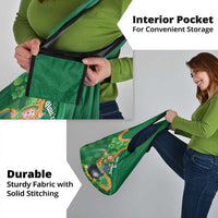 St Patrick's Day Hawaii Grocery Bag Hauoli Maoli Funny Shaka Leprechaun LT14 - Polynesian Pride