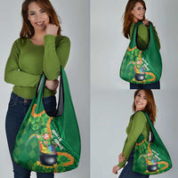 St Patrick's Day Hawaii Grocery Bag Hauoli Maoli Funny Shaka Leprechaun LT14 - Polynesian Pride