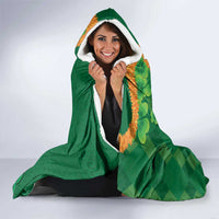 St Patrick's Day Hawaii Hooded Blanket Hauoli Maoli Funny Shaka Leprechaun LT14 - Polynesian Pride