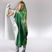 St Patrick's Day Hawaii Hooded Blanket Hauoli Maoli Funny Shaka Leprechaun LT14 - Polynesian Pride
