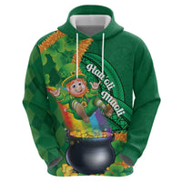 St Patrick's Day Hawaii Hoodie Hauoli Maoli Funny Shaka Leprechaun LT14 - Polynesian Pride