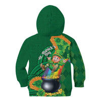 St Patrick's Day Hawaii Kid Hoodie Hauoli Maoli Funny Shaka Leprechaun LT14 - Polynesian Pride