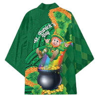 St Patrick's Day Hawaii Kimono Hauoli Maoli Funny Shaka Leprechaun LT14 - Polynesian Pride