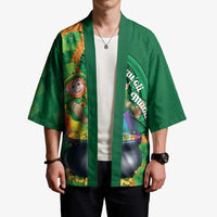 St Patrick's Day Hawaii Kimono Hauoli Maoli Funny Shaka Leprechaun LT14 - Polynesian Pride