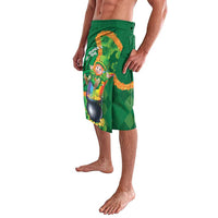 St Patrick's Day Hawaii Lavalava Hauoli Maoli Funny Shaka Leprechaun LT14 - Polynesian Pride