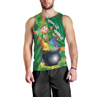 St Patrick's Day Hawaii Men Tank Top Hauoli Maoli Funny Shaka Leprechaun LT14 - Polynesian Pride