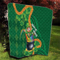 St Patrick's Day Hawaii Quilt Hauoli Maoli Funny Shaka Leprechaun