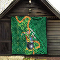 St Patrick's Day Hawaii Quilt Hauoli Maoli Funny Shaka Leprechaun