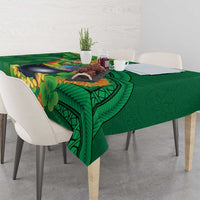 St Patrick's Day Hawaii Tablecloth Hauoli Maoli Funny Shaka Leprechaun LT14 - Polynesian Pride