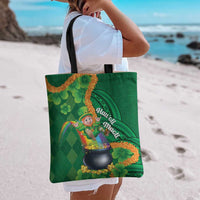 St Patrick's Day Hawaii Tote Bag Hauoli Maoli Funny Shaka Leprechaun LT14 - Polynesian Pride