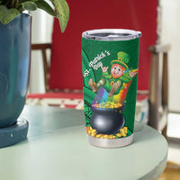 St Patrick's Day Hawaii Tumbler Cup Hauoli Maoli Funny Shaka Leprechaun LT14 - Polynesian Pride