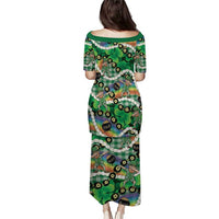 St Patrick's Day Palaka Hawaii Puletasi Kukui Nut Pikake Lei Shamrock Dabbing Leprechaun LT14 - Polynesian Pride