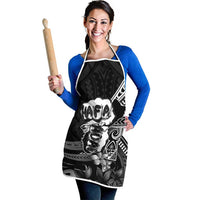 Hafa Adai Guam Discovery Day Apron Chamorro Latte Stone Hand Black Version LT14 - Polynesian Pride