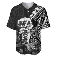 Hafa Adai Guam Discovery Day Baseball Jersey Chamorro Latte Stone Hand Black Version LT14 Black - Polynesian Pride