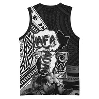 Hafa Adai Guam Discovery Day Basketball Jersey Chamorro Latte Stone Hand Black Version LT14 - Polynesian Pride