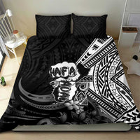 Hafa Adai Guam Discovery Day Bedding Set Chamorro Latte Stone Hand Black Version LT14 - Polynesian Pride