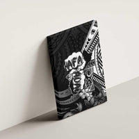 Hafa Adai Guam Discovery Day Canvas Wall Art Chamorro Latte Stone Hand Black Version LT14 - Polynesian Pride