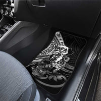 Hafa Adai Guam Discovery Day Car Mats Chamorro Latte Stone Hand Black Version LT14 - Polynesian Pride