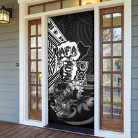 Hafa Adai Guam Discovery Day Door Cover Chamorro Latte Stone Hand Black Version LT14 - Polynesian Pride