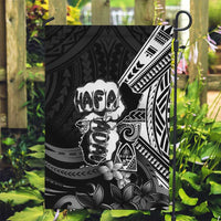 Hafa Adai Guam Discovery Day Garden Flag Chamorro Latte Stone Hand Black Version LT14 Garden Flag Black - Polynesian Pride