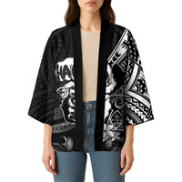 Hafa Adai Guam Discovery Day Kimono Chamorro Latte Stone Hand Black Version LT14 - Polynesian Pride