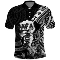 Hafa Adai Guam Discovery Day Polo Shirt Chamorro Latte Stone Hand Black Version LT14 Black - Polynesian Pride