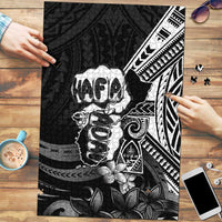 Hafa Adai Guam Discovery Day Puzzle Chamorro Latte Stone Hand Black Version LT14 Black - Polynesian Pride
