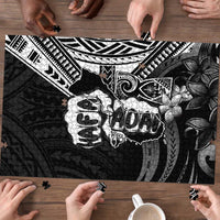 Hafa Adai Guam Discovery Day Puzzle Chamorro Latte Stone Hand Black Version LT14 - Polynesian Pride