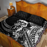 Hafa Adai Guam Discovery Day Quilt Bed Set Chamorro Latte Stone Hand Black Version LT14 - Polynesian Pride