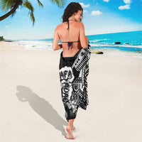 Hafa Adai Guam Discovery Day Sarong Chamorro Latte Stone Hand Black Version LT14 - Polynesian Pride