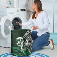 Hafa Adai Guam Discovery Day Laundry Basket Chamorro Latte Stone Hand Green Version LT14 - Polynesian Pride