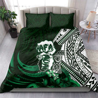 Hafa Adai Guam Discovery Day Bedding Set Chamorro Latte Stone Hand Green Version LT14 - Polynesian Pride