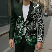 Hafa Adai Guam Discovery Day Blazer Chamorro Latte Stone Hand Green Version LT14 - Polynesian Pride