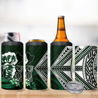 Hafa Adai Guam Discovery Day 4 in 1 Can Cooler Tumbler Chamorro Latte Stone Hand Green Version LT14 - Polynesian Pride