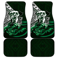 Hafa Adai Guam Discovery Day Car Mats Chamorro Latte Stone Hand Green Version LT14 - Polynesian Pride