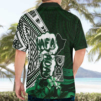 Hafa Adai Guam Discovery Day Hawaiian Shirt Chamorro Latte Stone Hand Green Version LT14 - Polynesian Pride
