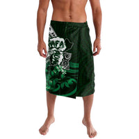 Hafa Adai Guam Discovery Day Lavalava Chamorro Latte Stone Hand Green Version LT14 Green - Polynesian Pride
