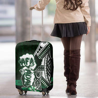 Hafa Adai Guam Discovery Day Luggage Cover Chamorro Latte Stone Hand Green Version LT14 - Polynesian Pride