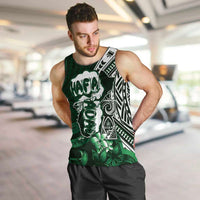 Hafa Adai Guam Discovery Day Men Tank Top Chamorro Latte Stone Hand Green Version LT14 Green - Polynesian Pride