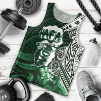 Hafa Adai Guam Discovery Day Men Tank Top Chamorro Latte Stone Hand Green Version LT14 - Polynesian Pride