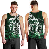 Hafa Adai Guam Discovery Day Men Tank Top Chamorro Latte Stone Hand Green Version LT14 - Polynesian Pride