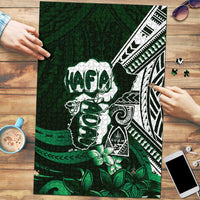 Hafa Adai Guam Discovery Day Puzzle Chamorro Latte Stone Hand Green Version LT14 Green - Polynesian Pride