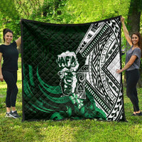 Hafa Adai Guam Discovery Day Quilt Chamorro Latte Stone Hand Green Version LT14 - Polynesian Pride