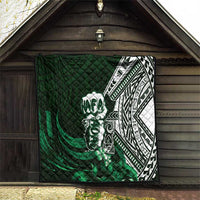 Hafa Adai Guam Discovery Day Quilt Chamorro Latte Stone Hand Green Version LT14 - Polynesian Pride