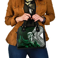 Hafa Adai Guam Discovery Day Shoulder Handbag Chamorro Latte Stone Hand Green Version LT14 - Polynesian Pride