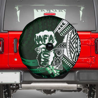 Hafa Adai Guam Discovery Day Spare Tire Cover Chamorro Latte Stone Hand Green Version LT14 - Polynesian Pride