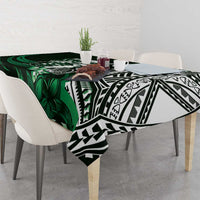 Hafa Adai Guam Discovery Day Tablecloth Chamorro Latte Stone Hand Green Version LT14 - Polynesian Pride