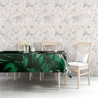 Hafa Adai Guam Discovery Day Tablecloth Chamorro Latte Stone Hand Green Version LT14 - Polynesian Pride